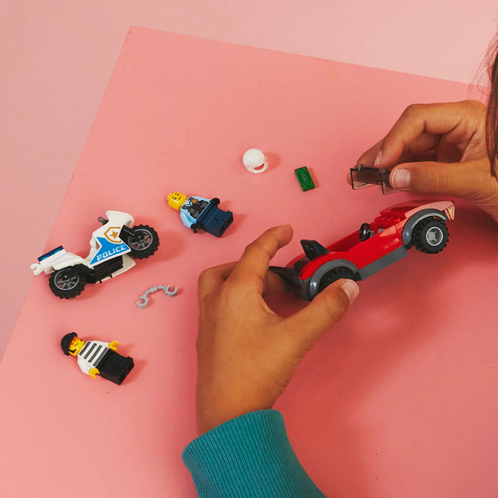 Lego Set Construcción Moto Y Auto 59 Piezas Niños