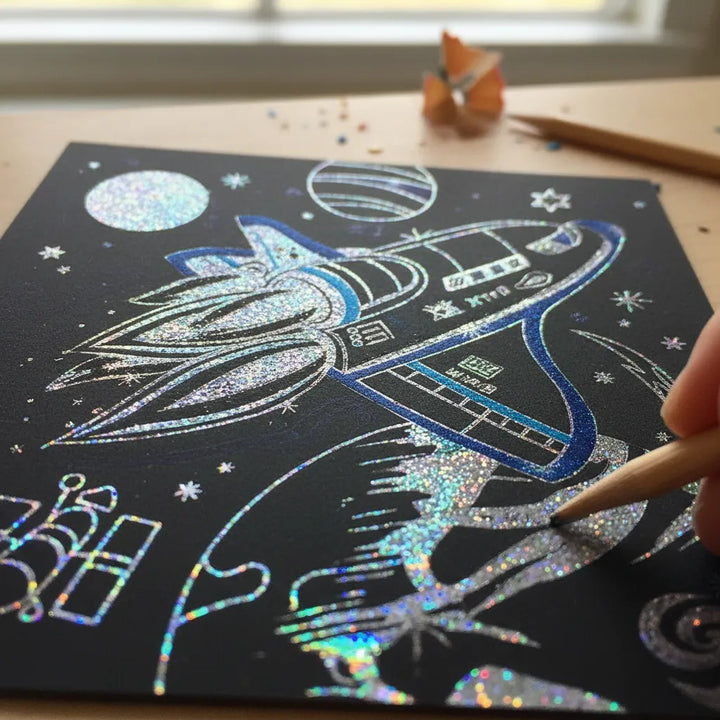 Set De Arte Para Raspar La Galaxia