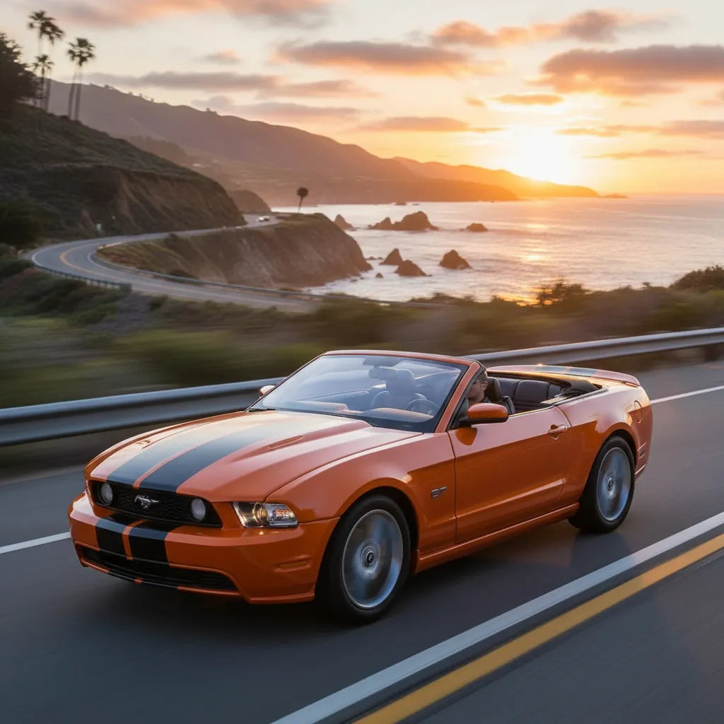 Carros Coleccionable 1/36 Ford 2010 Mustang Gt Naranja