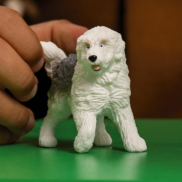 Figura Perro Pastor Inglés Pintada A Mano
