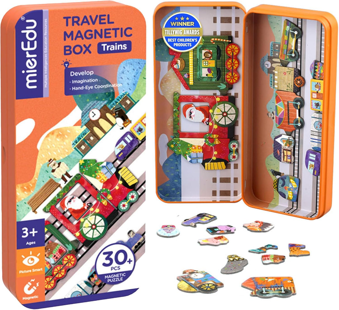 Juego trenes Magnéticos Para Niños