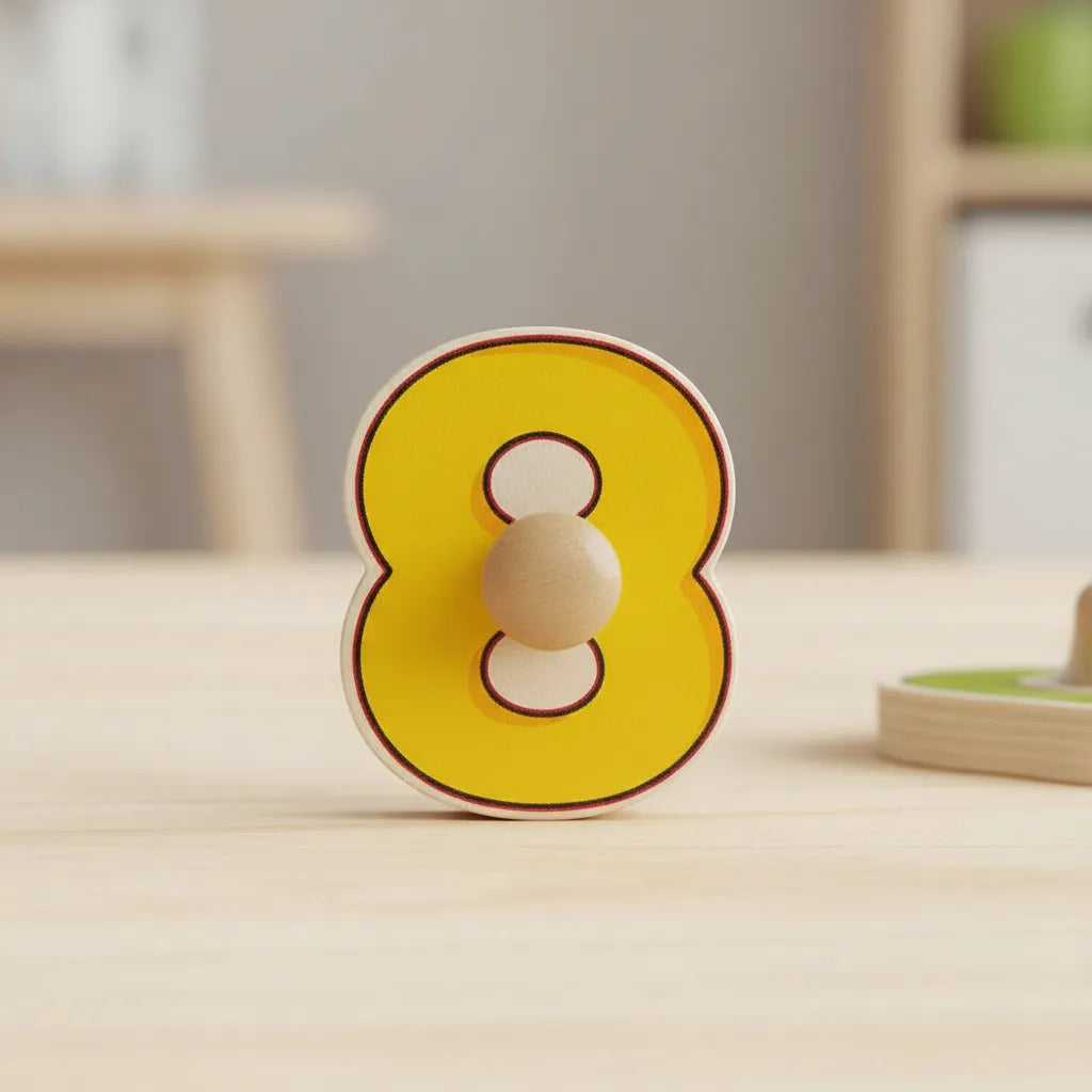 Rompecabezas Números De Madera Para Niños