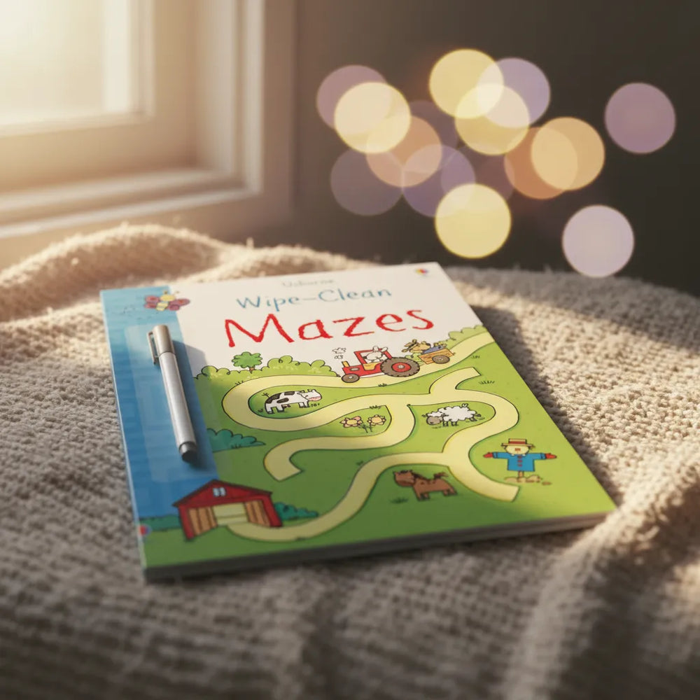 Libro Infantil laberintos Divertido Borrable Niños