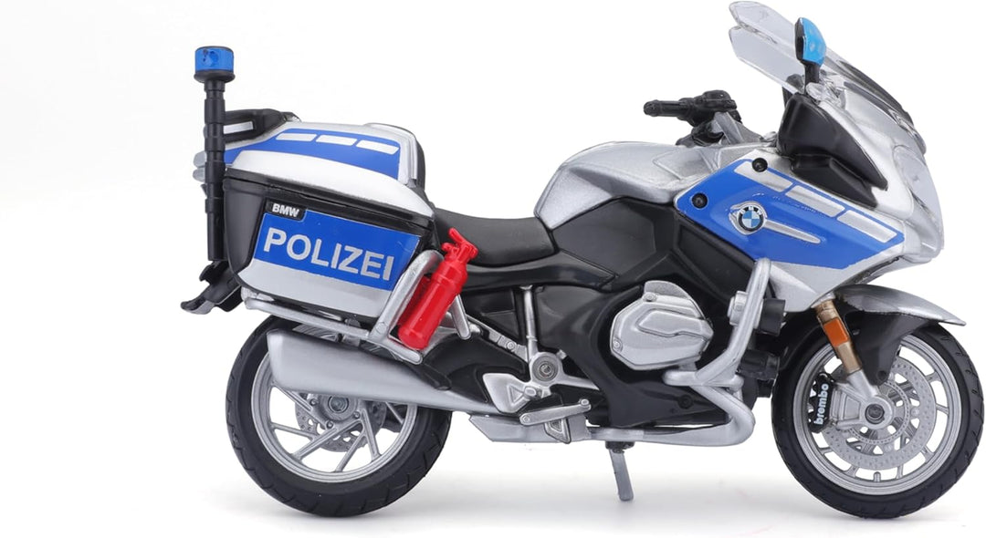 Moto A Escala De Policía Escala 1/18 Maisto
