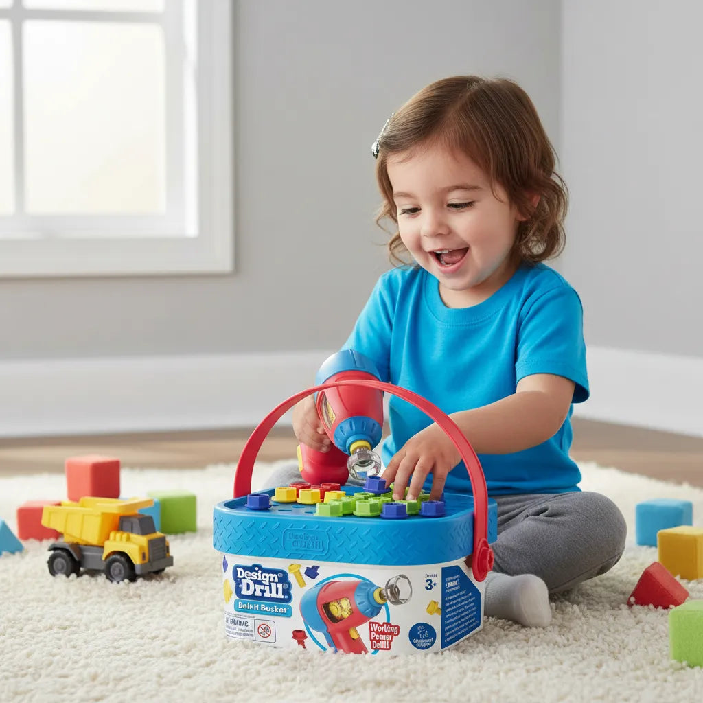 Juego Cubo De Actividades Motricidad Fina Taladro Electrico