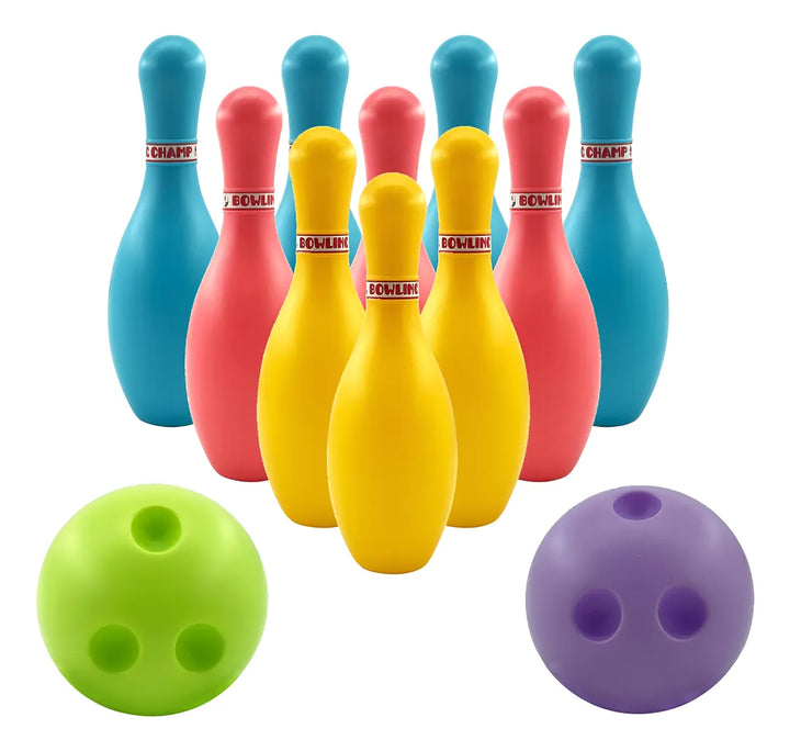 Juego De Bolos Plástico Alta Resistencia