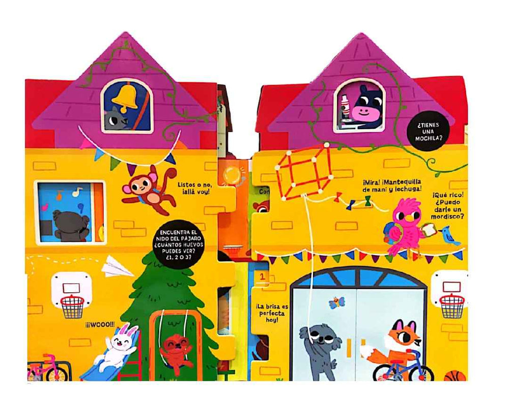 Libro Infantil Interactivo Pop up Escuela