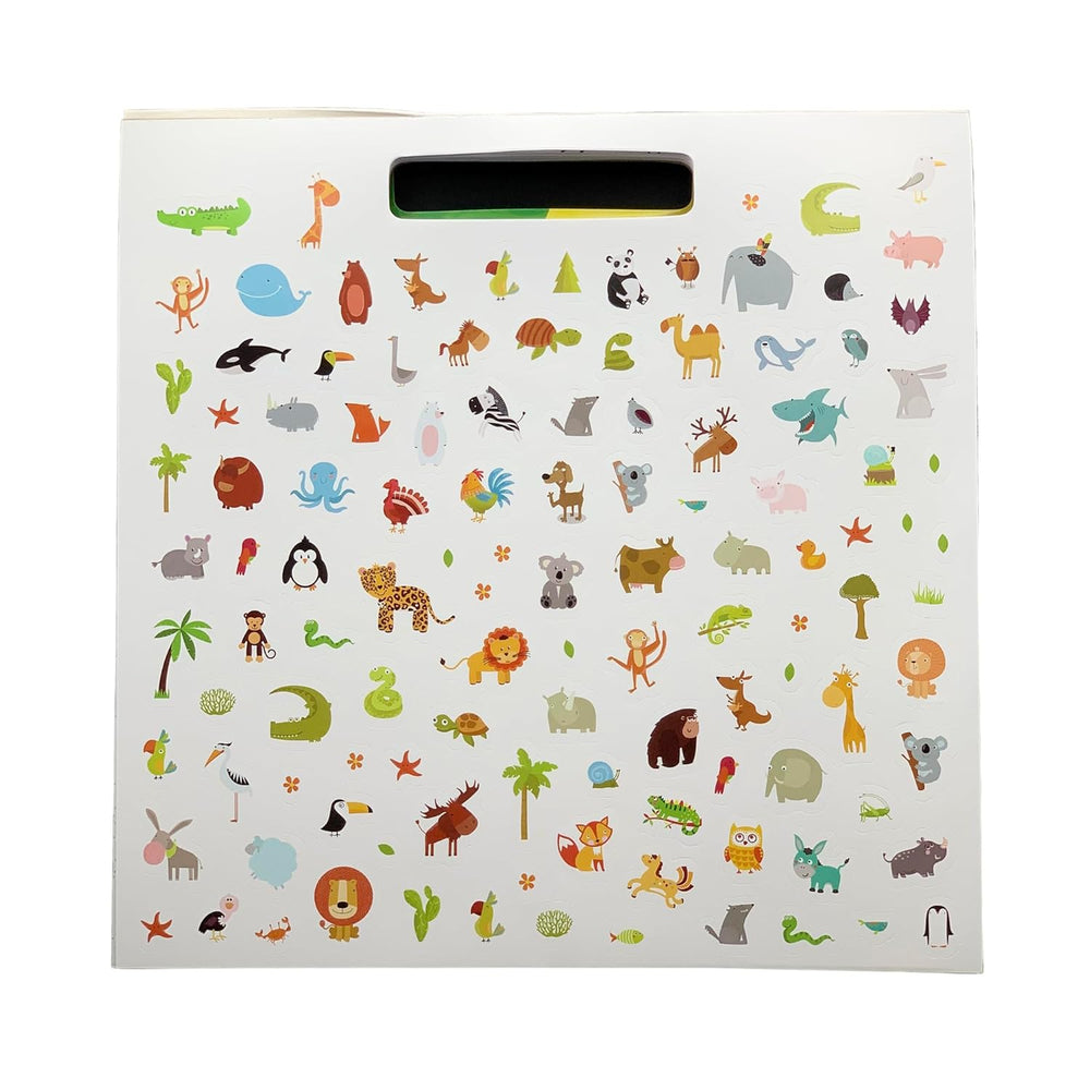 Libro Colorea La Selva Con Stickers Para Niños