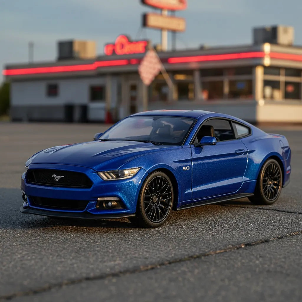 Maisto Carro 1:24 Se 2025 Ford Mustang Gt Azul