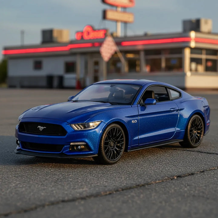 Maisto Carro 1:24 Se 2025 Ford Mustang Gt Azul