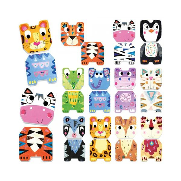 Rompecabezas  Memoria Figuras Animales Niños