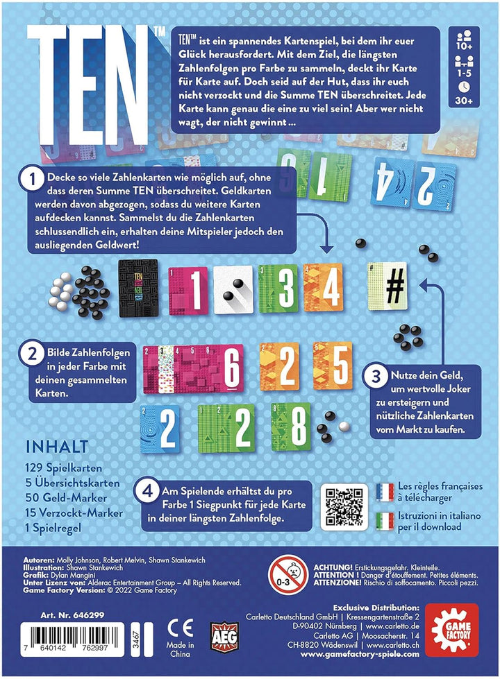 Juego De Mesa Ten Para Adultos