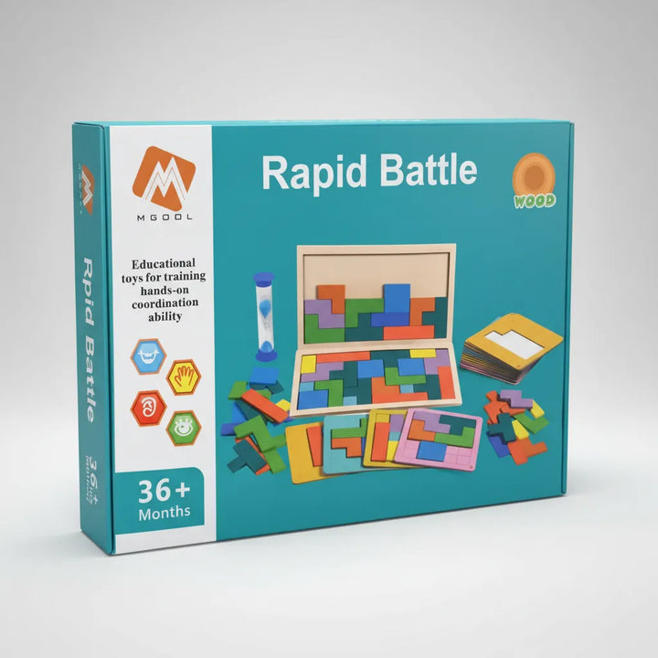 Juego De Mesa Madera De Velocidad Mental Para Niños Familia