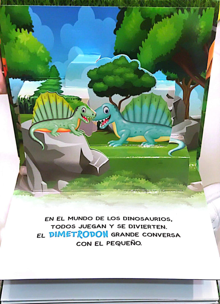 Libro Infantil Pop Up Dinosaurios Paseo De Amigos
