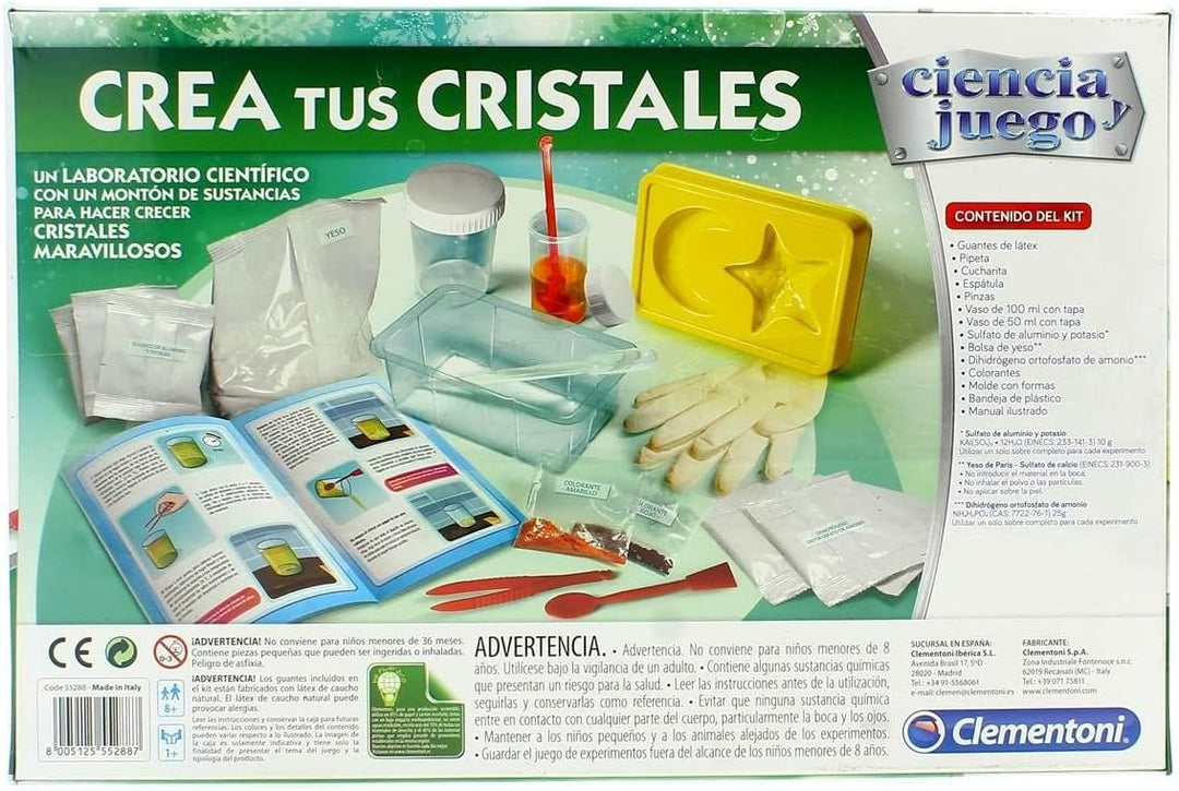 Kit Laboratorio Científico Para Crear Cristales Para Niños