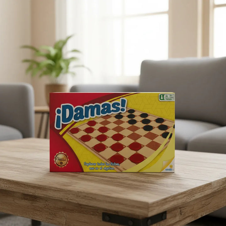 Juego De Mesa Damas Clásico Para Familia