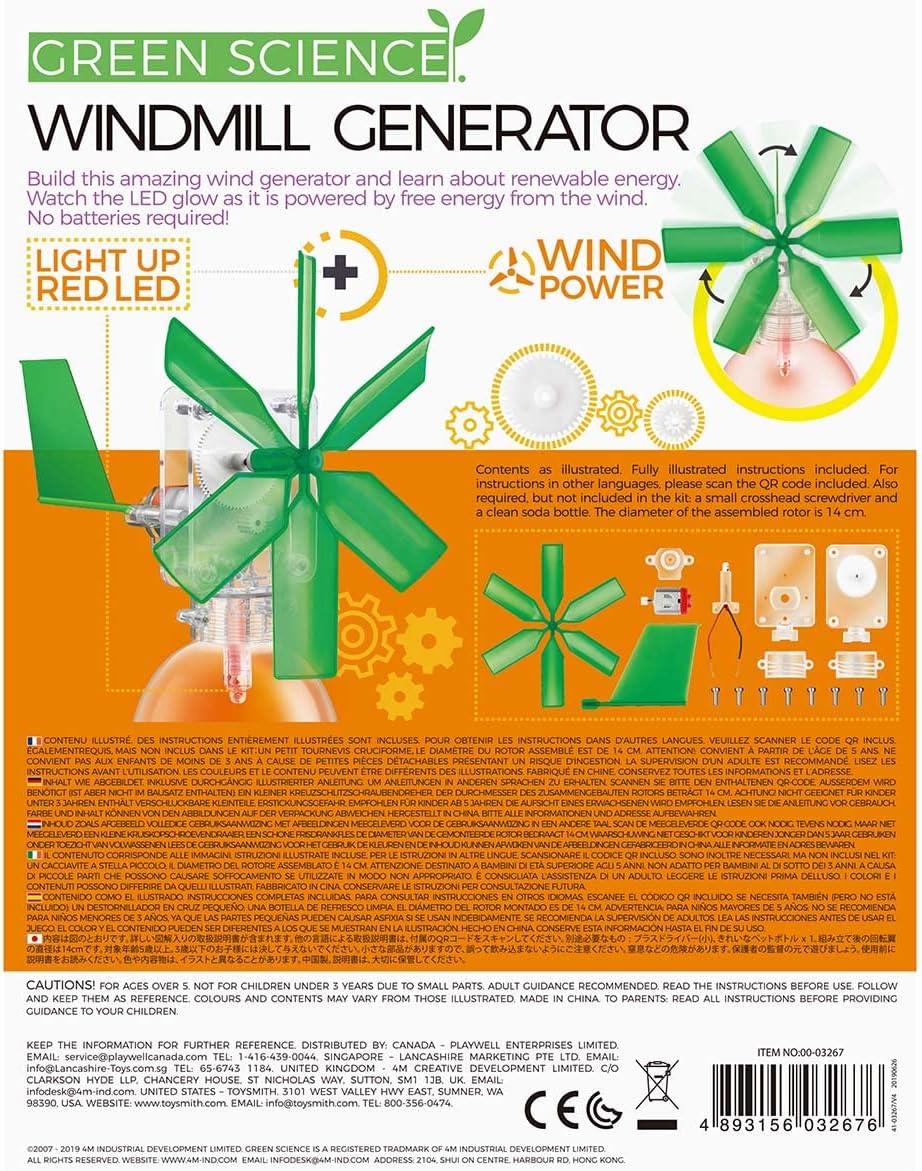 Juego Experimento Generador De Molino De Viento