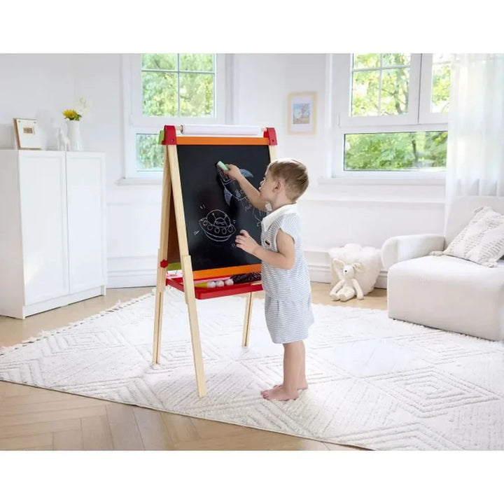 Juguete Tablero De Madera Infantil Doble Cara Para Niños