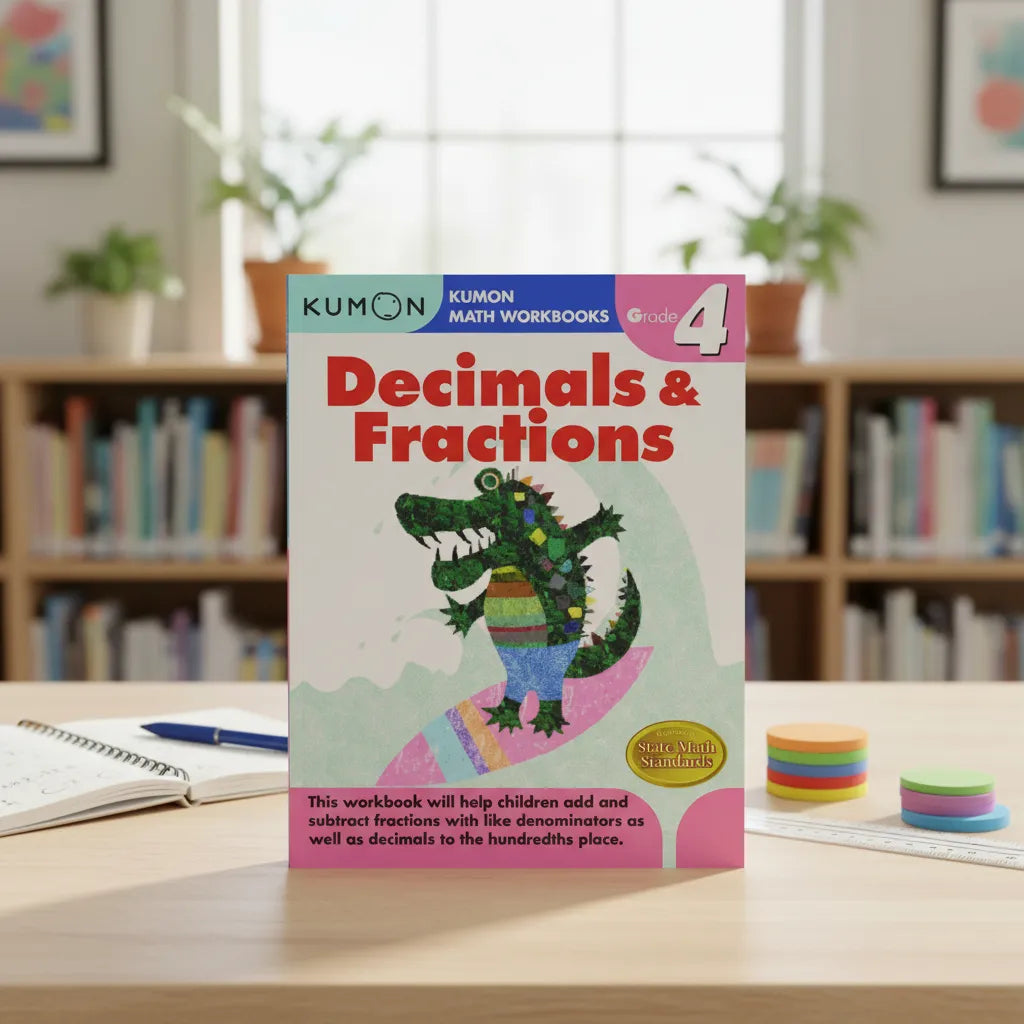 Libro Kumon Decimales Y Fracciones Grado Cuarto En Ingles