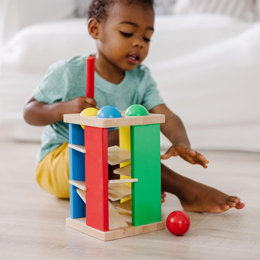 Juguete Torre De Madera Con Bolas Para Niños