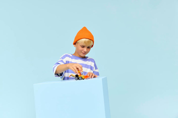 Juego Construcción Cargador Frontal 61 Piezas Niños