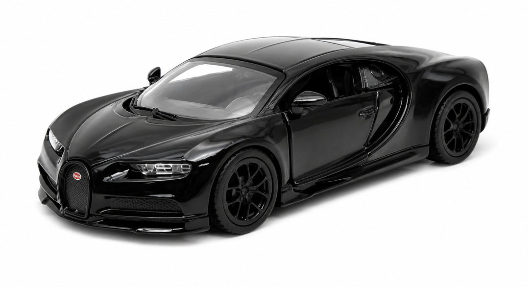 Carro Escala Coleccionable Bugatti Chiron Negro