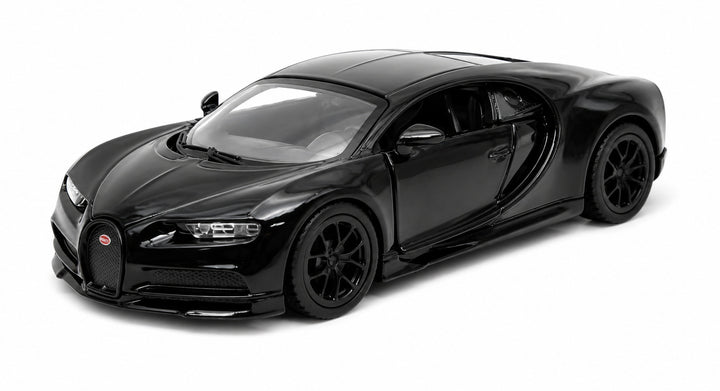 Carro Escala Coleccionable Bugatti Chiron Negro