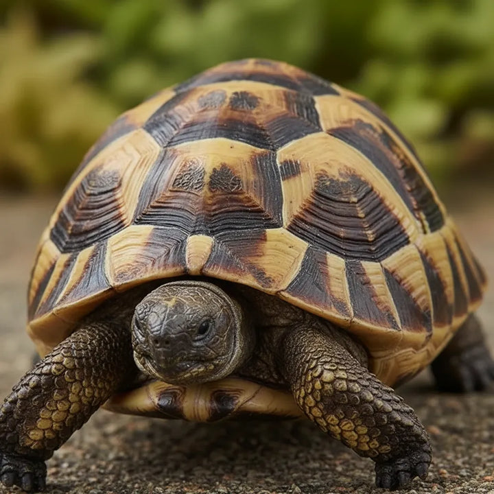 Figura Coleccionable Tortuga Hermann Pintado A Mano Papo