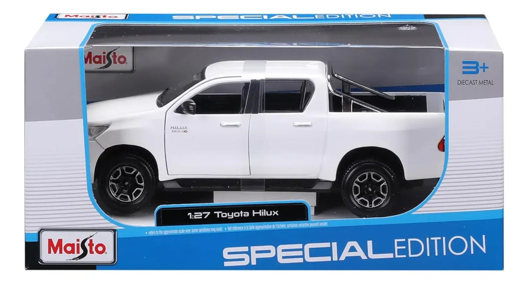 Carro De Colección Escala1:24 Se Toyota Hilux Blanco