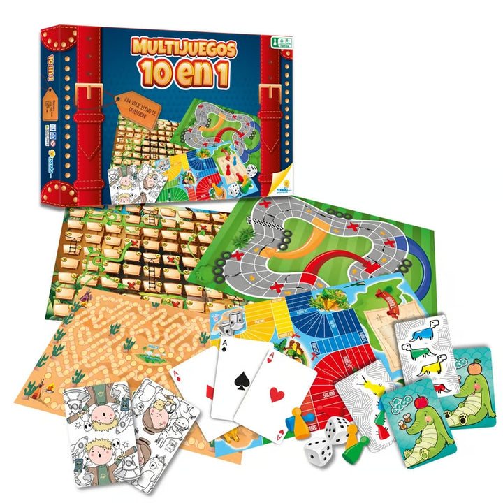 Juego De Mesa Multijuegos 10 En 1 Para Familia
