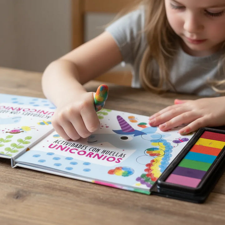 Libro Actividades Con HuellitasUnicornios