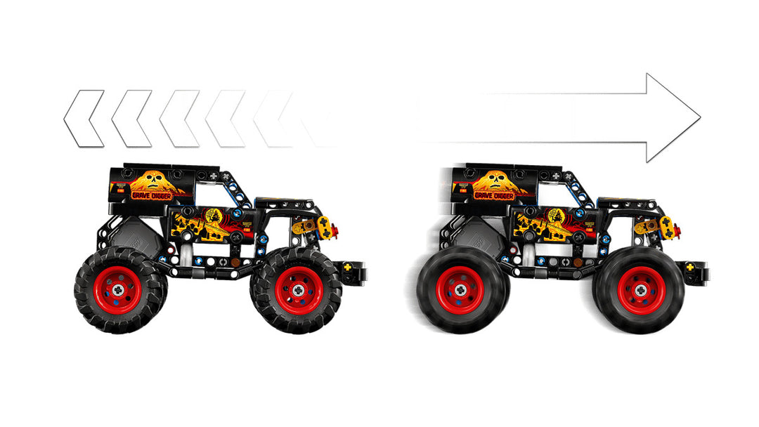 Juego Construcción Monster Jam Grave Digger Lego Original
