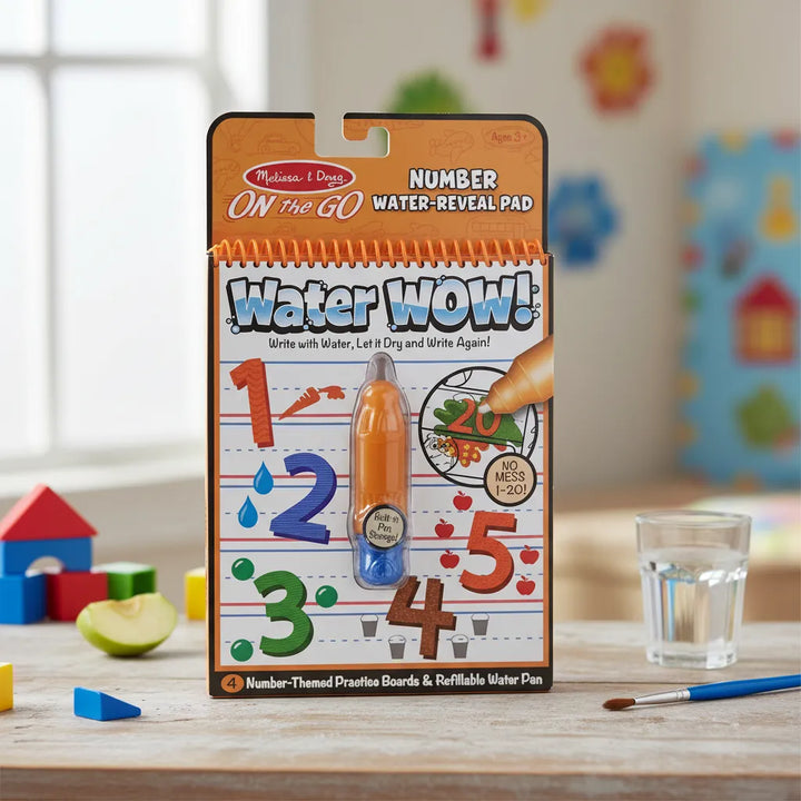 Libro De Actividades Pinta Con Agua Los Números