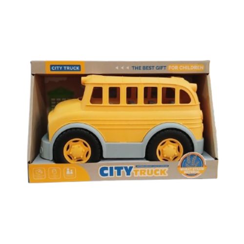 Juego Bus Escolar Grande Resistente Para Niños