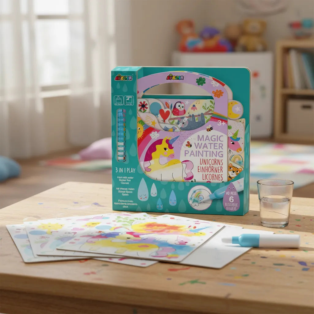 Libro Magico Para Pintar Con Agua Unicornios