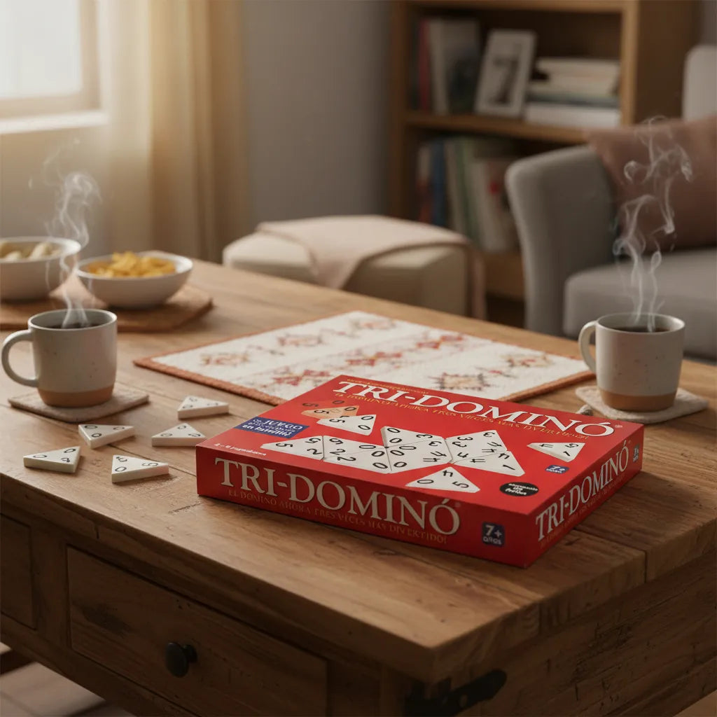Juego De Mesa Estrategia Tri-dominó Para Familia
