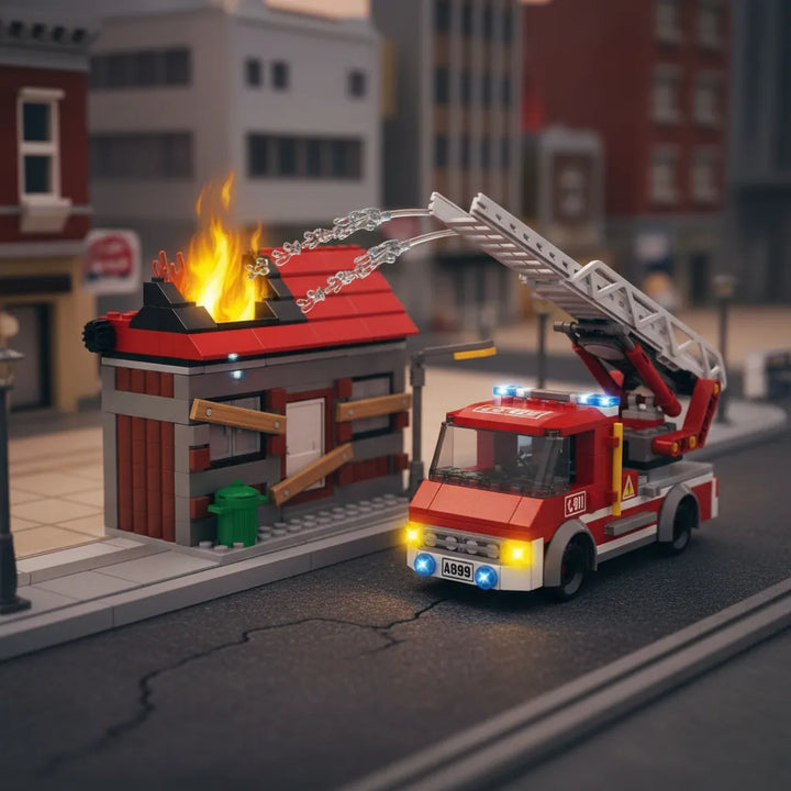 Juego De Construccion Tipo Lego Bomberos