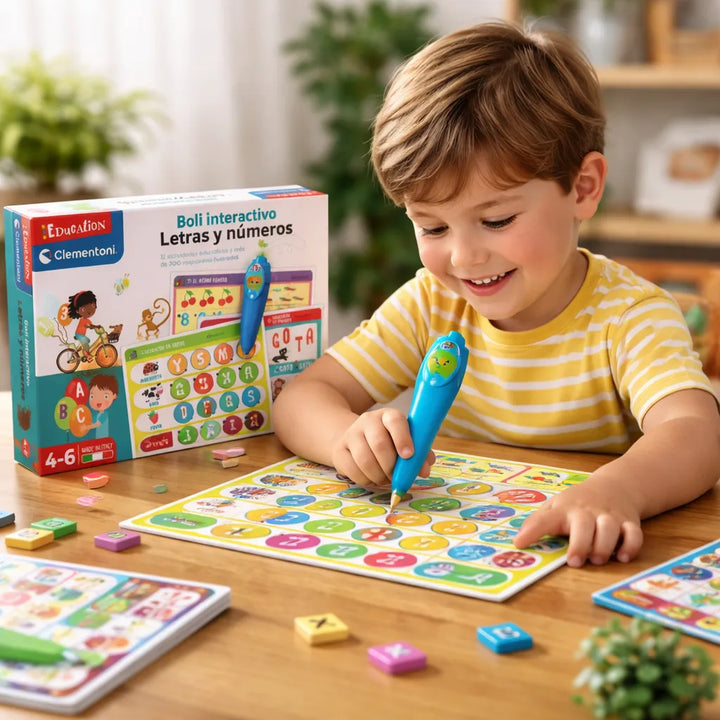 Libro Interactivo Lápiz Mágico Letras Y Números Para Niños