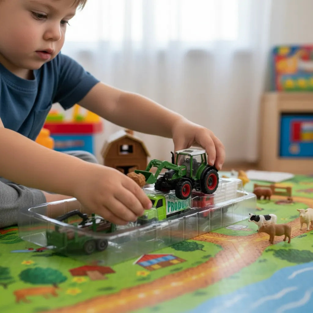 Juguete Set De Granja Con Tractor Para Niños
