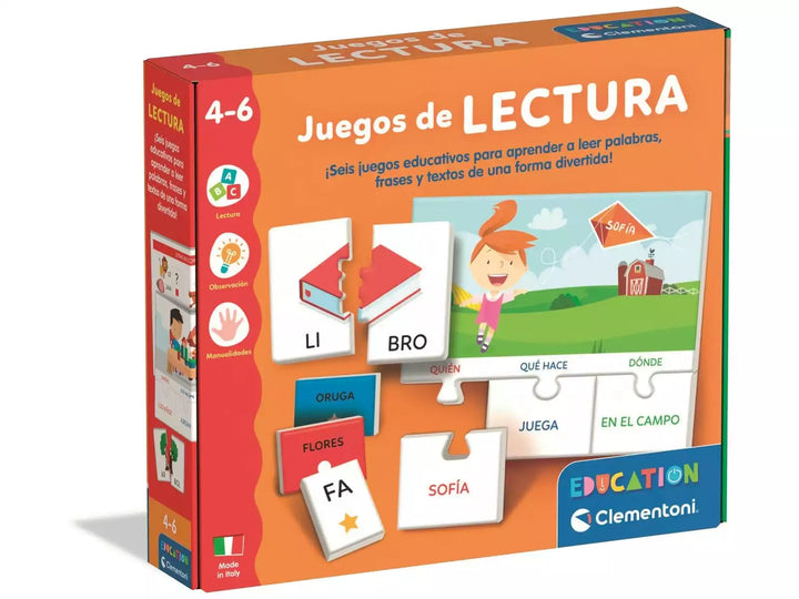 Juguete Didáctico Lectura Encajable Para Niños
