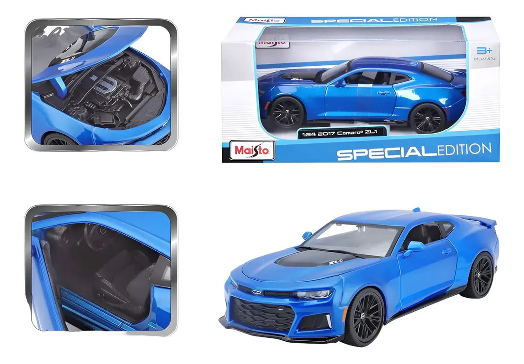 Carro 1:24 Se 2017 Chevrolet Camaro Zl Azul