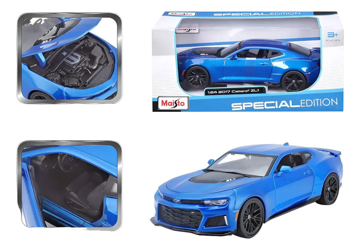 Carro 1:24 Se 2017 Chevrolet Camaro Zl Azul