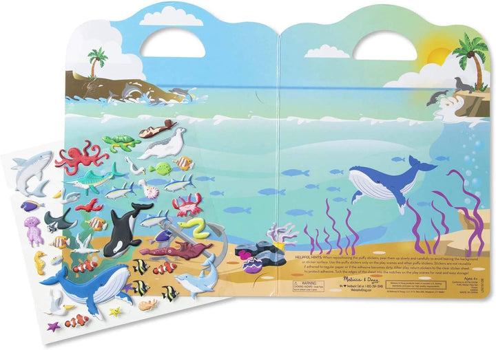 Libro De Calcomanías El Océano  Para Niños
