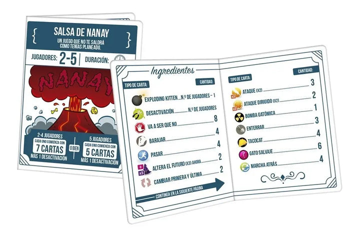 Juego De Mesa Exploding Kittens Recetas Del Desastre