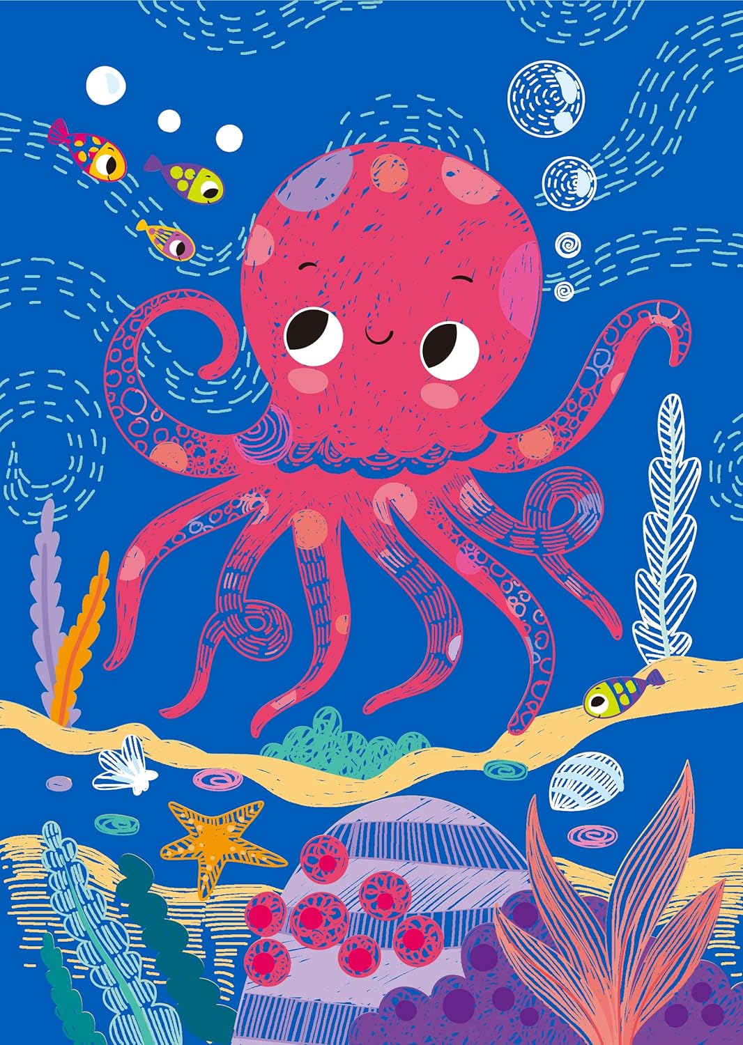 Libro De Ilustración Scratch océano Para Niños