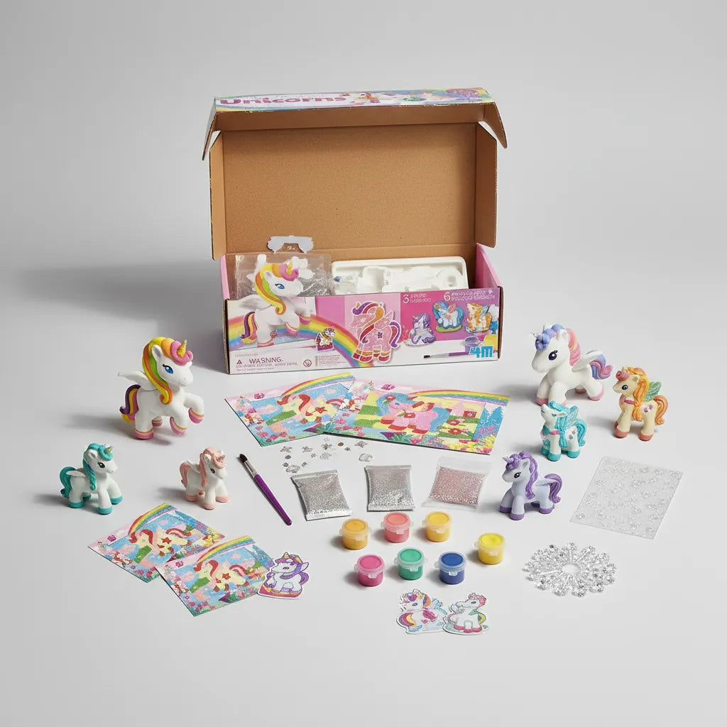 Set De Arte Pinta y Decora Tus Imanes Unicornio