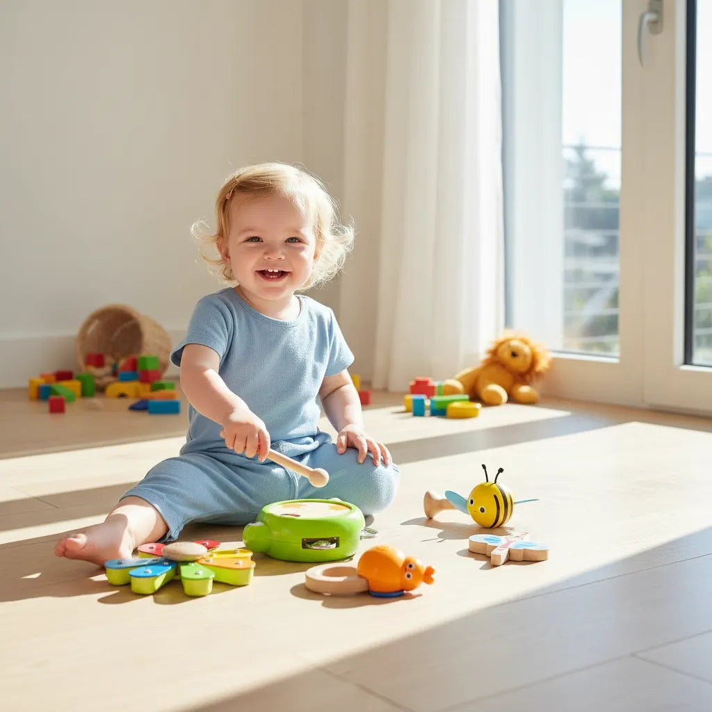Juego Set Musical 5 En 1 En Madera Para Niños