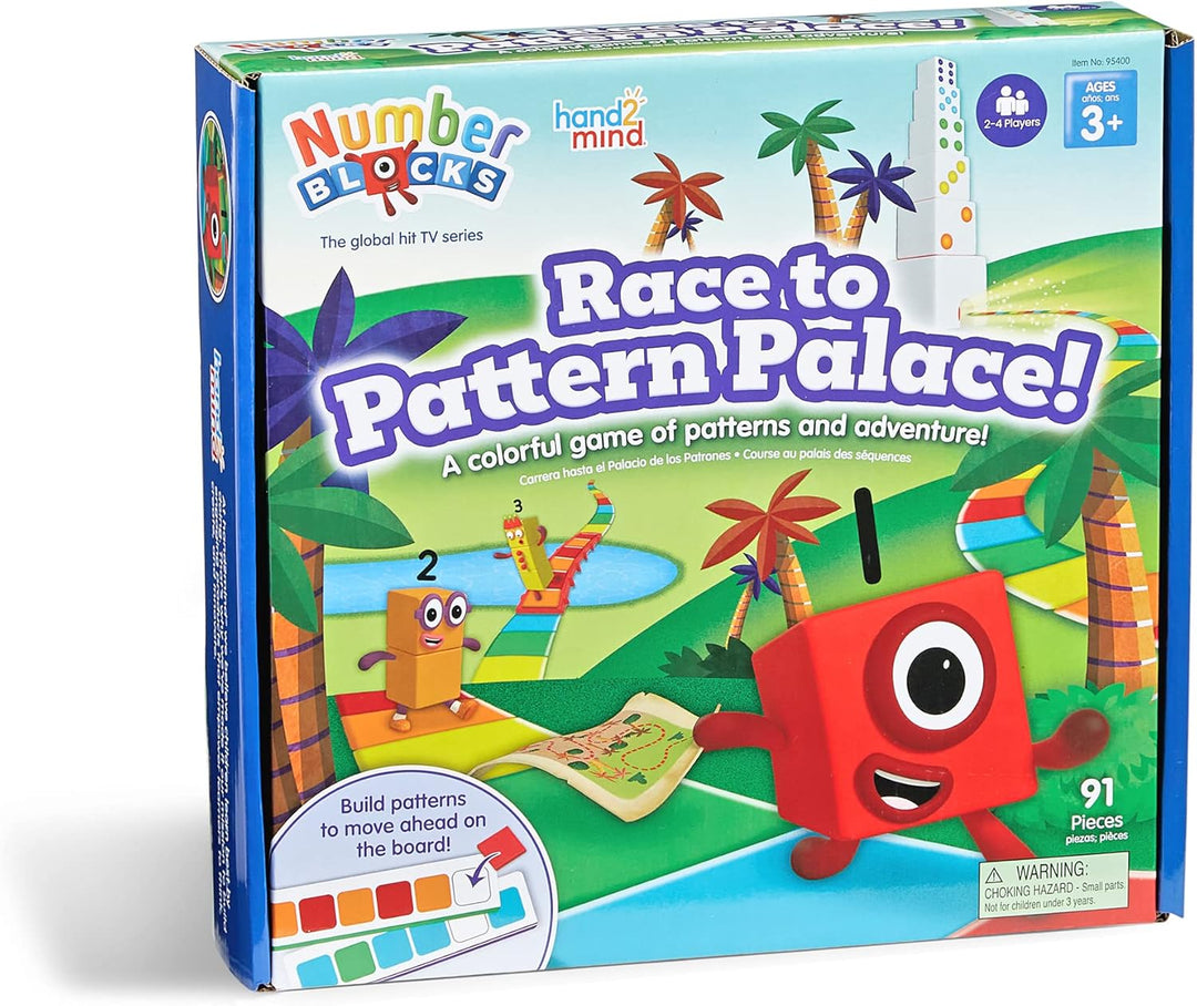 Juego De Mesa Carrera De Bloques Numérico Para Niños