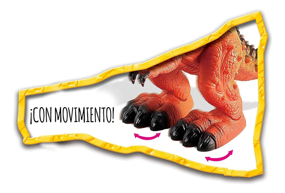 Dinosaurio T-Rex Luces Sonido Y Movimiento