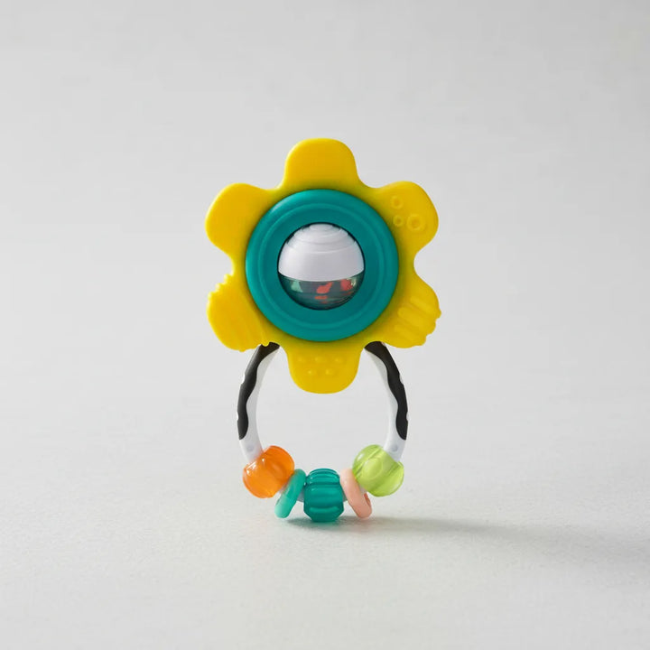 Juguete Sensorial Bebés Mordedor Y Sonajero Flor